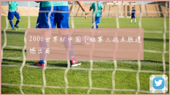 2006世界杯中国小组赛三战未胜遗憾出局